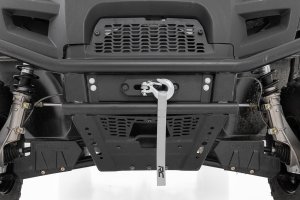 Polaris Ranger 570 Crew Winch Mount - Rough Country - Non-Pro Fit Cage - Black